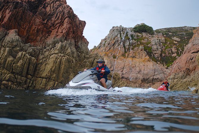 Escorted Coastal Tour by Jet Skis from St. Aubin - Beauport Beach brings a quieter coastal view