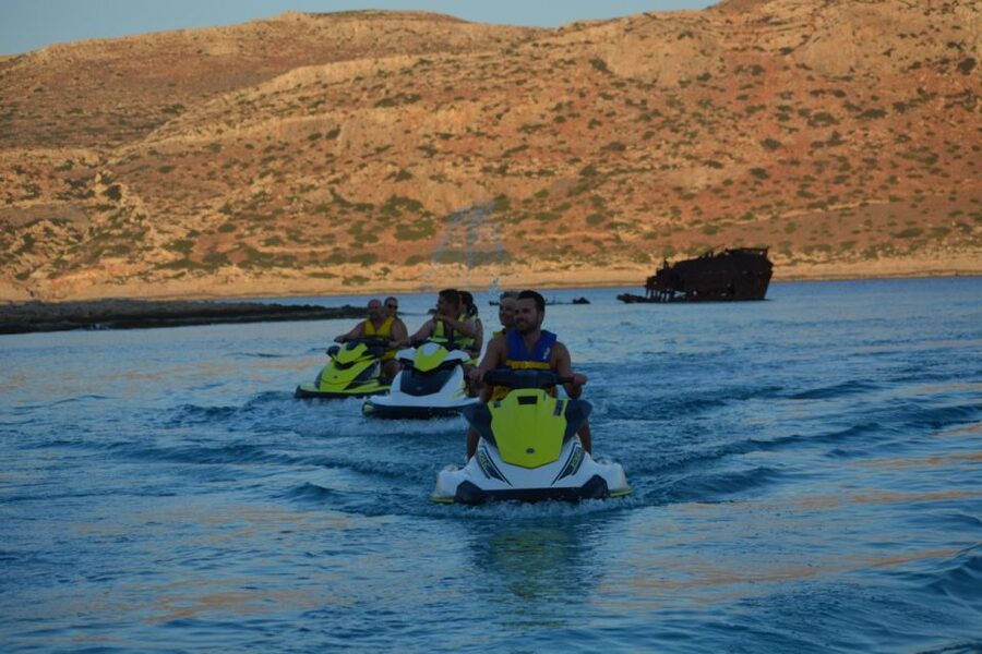 Falasarna: Jet Ski Safari to Balos Beach - A quick look at Gramvousa and the shipwreck