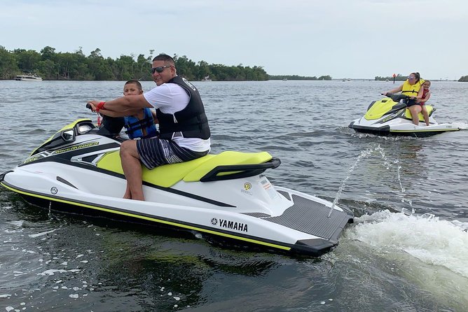Fort Myers Beach “Free-Range” Jetski Rental - New Pass, Big Hickory Pass, and the dolphin possibility