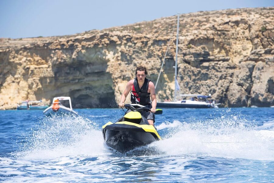 From St. Julian's: Jet Ski Safari to the South of Malta - St. Thomas Bay and Marsascala