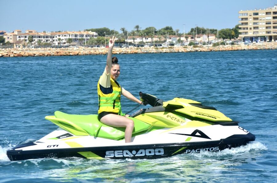 from Torrevieja: Jet ski tour without a license. - Following Torrevieja’s coast from El Cura to Los Locos