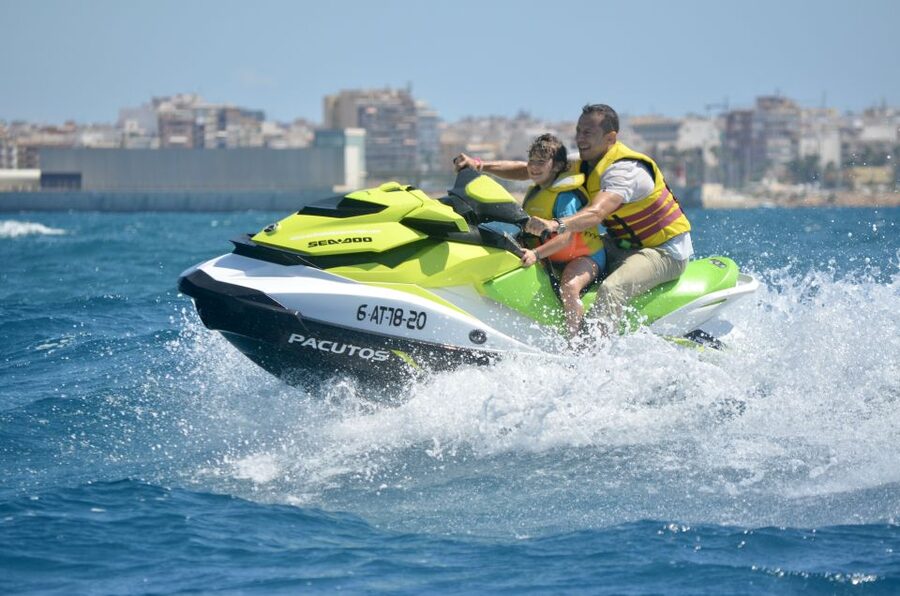 from Torrevieja: Jet ski tour without a license. - A swim stop that breaks up the speed