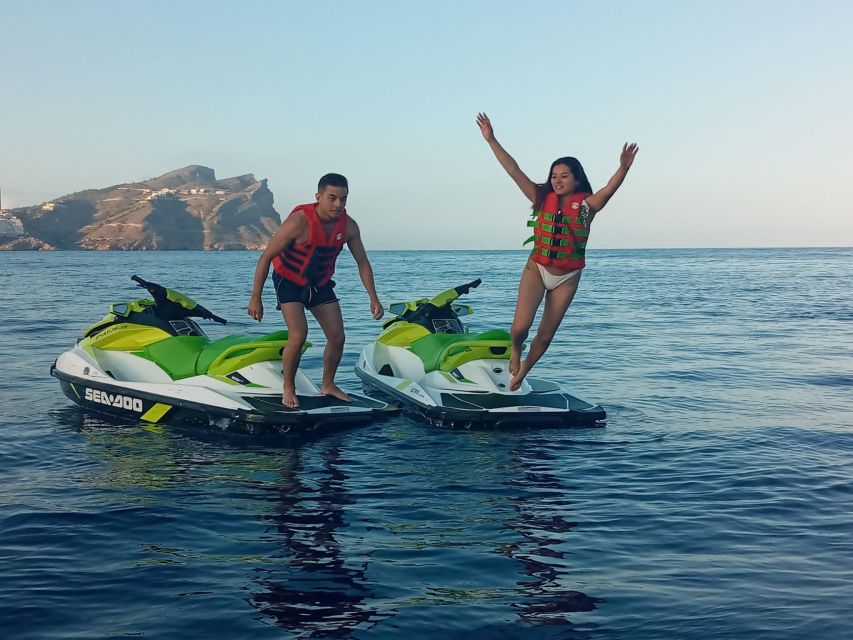 from Torrevieja: Jet ski tour without a license. - The longer coastal reach to Cabo Cervera and La Mata