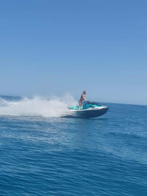 FUENGIROLA: SEADOO PREMIUM JET SKI RENTALS - Riding a premium Seadoo along the Costa del Sol