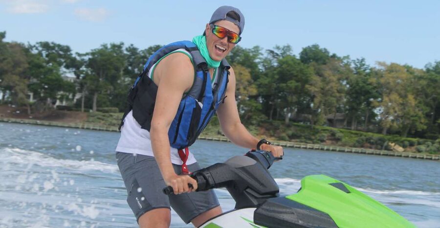 Hilton Head Island: Jet Ski Tour - Cruising past homes, grass, and boats