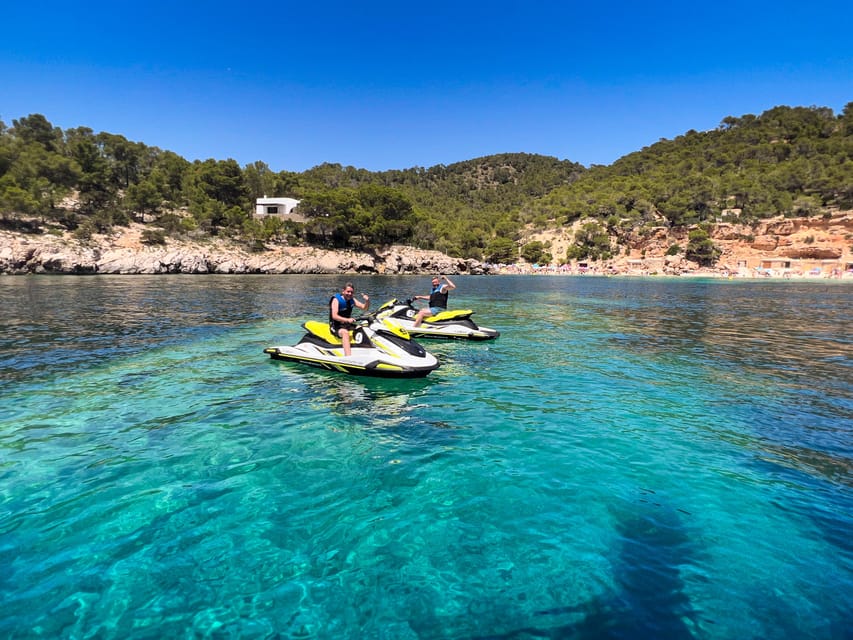Ibiza Jet Ski Tour: San Antonio to Cala Salada - No License - Reaching Cala Salada and Cala Saladeta