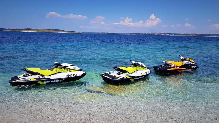 Istra Adventure JET SKI SAFARI 20, 40, 90 MIN - The 40-minute route to Duga uvala