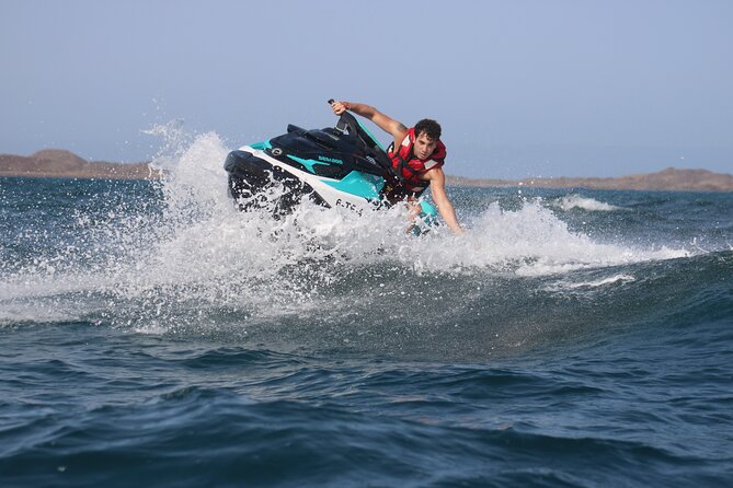 Jet Ski Activity to Lobos Island from Corralejo - The Corralejo Dunes from the water