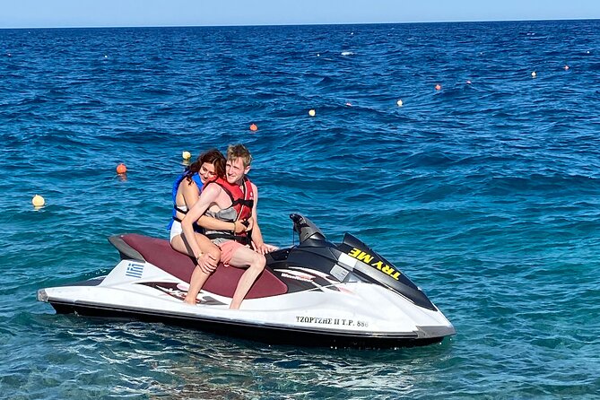 JET-SKI adrenaline rush - Arriving at Traganou Beach for your ride