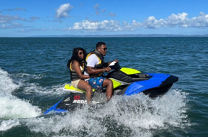 JET SKI ADVENTURE Downtown Punta Cana Lake Park - The jet ski ride: fast water, with a safety-first pace