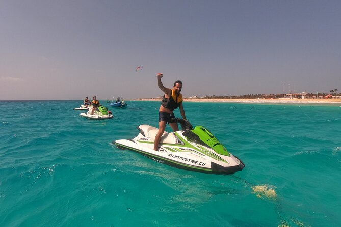 Jet Ski Adventure on Sal Island - Cape Verde - Getting onto the water near Santa Maria