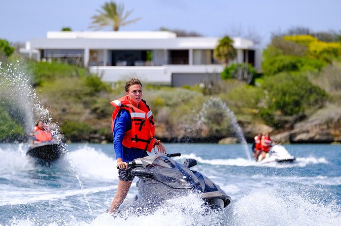 Jet Ski Adventure Tour Curacao - Riding along Curacao’s southern coast