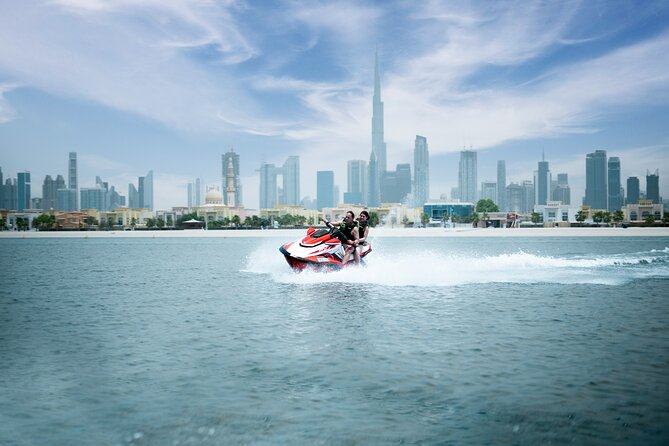 Jet Ski Adventure with Burj Khalifa View - Following Dubai’s coast with the skyline ahead