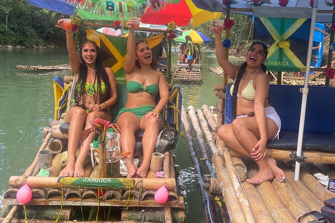 Jet Ski and Bamboo Rafting Limestone Massage From Montego Bay - Bamboo rafting on the Lethe River