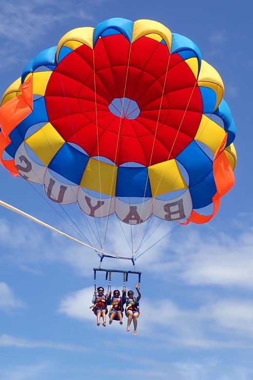 jet ski and water activity in bali - Parasailing above the Bali sea