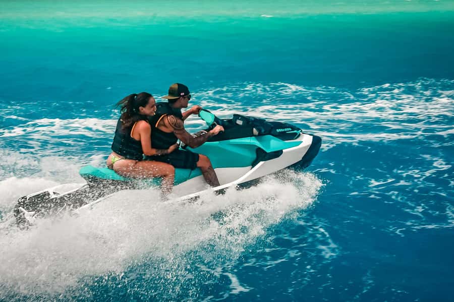 Jet Ski Around Bora Bora - Speed Through Paradise - The safety briefing and first minutes on the water