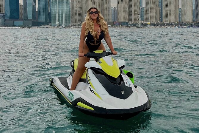 Jet ski Dubai 30 minute Guided Sightseeing Tour - The Burj Khalifa view and the Dubai skyline