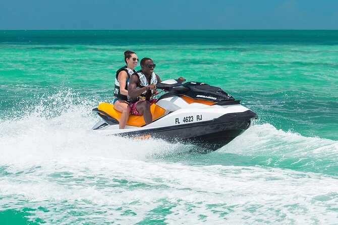 Jet Ski Experience from Kendwa Beach - The first run, 100 meters from shore