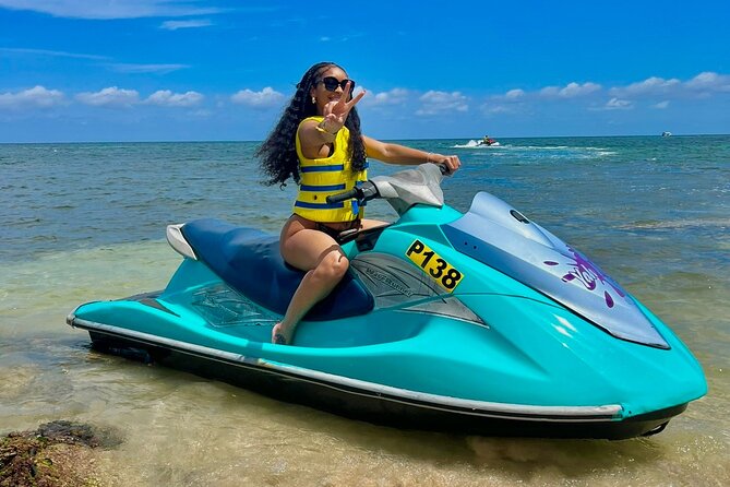 Jet Ski in Montego Bay - Arriving at Breeze in Water Sports