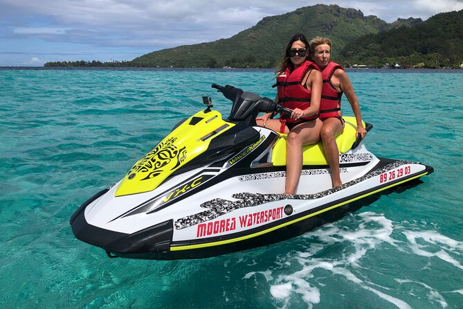 Jet Ski Moorea Customed Tour only - Riding through Moorea’s turquoise lagoon