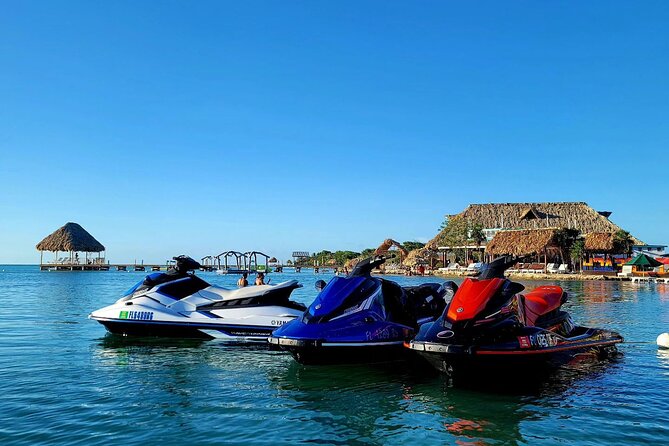 Jet Ski Rental at Secret Beach, San Pedro, Belize. - One hour on the Caribbean water