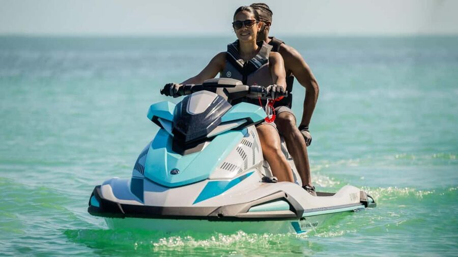 Jet ski safari from Puerto Calero to Papagayo Beach - Getting used to the jet ski