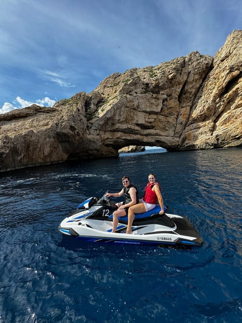 Jet Ski to Margaritas Islands from San Antonio - No License - Setting off from San Antonio Bay