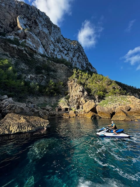 Jet Ski to Margaritas Islands from San Antonio - No License - Riding along Ibiza’s north coast
