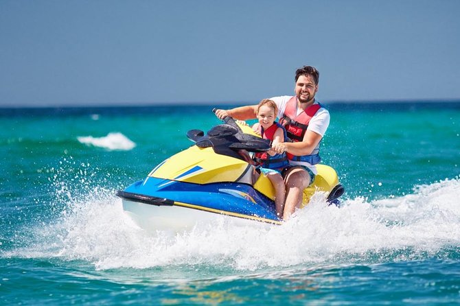 Jet Ski Tour in Dubai duration 30min Burj Al Arab - The jet skis and the pace