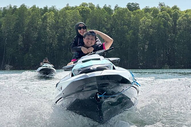 Jet Ski Tour Mee Udang Pulau Tuba - Pulau Tanggok Besar and the private beach stop