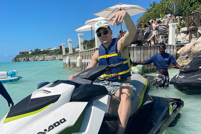 Jet Ski Tour or Jet Ski Rental in Providenciales - Cliff jumping for the bold