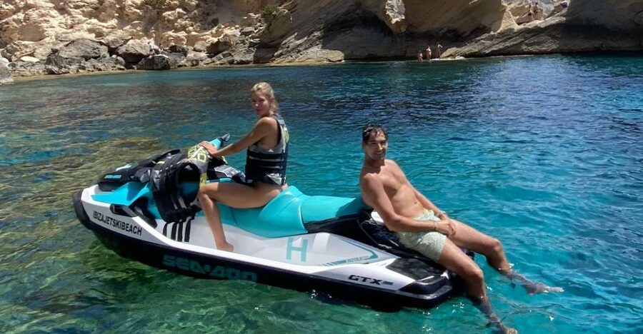 JET SKI TOUR to Atlantis From Sant Antony - IBIZA - Clear water, rock walls, and time at sea