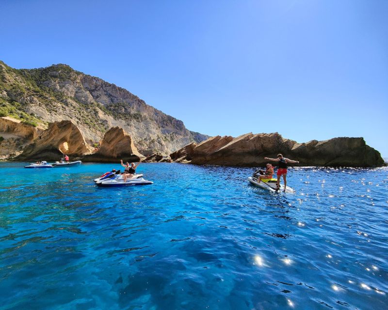 Jet Ski Tour to Atlantis Ibiza (Sa Pedrera) from San Antonio - Starting beneath the Yamaha flag in San Antonio
