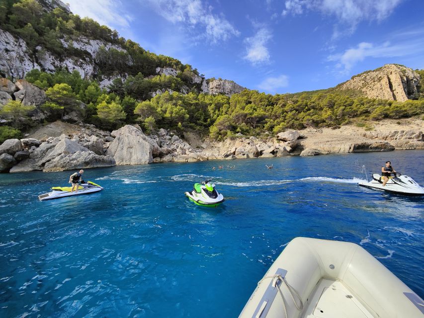Jet Ski Tour to Cala Albarca from San Antonio - Passing the horseshoe of Ses Margalides