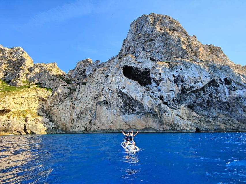 Jet Ski Tour to Es Vedra from San Antonio No license needed - The equipment and safety package
