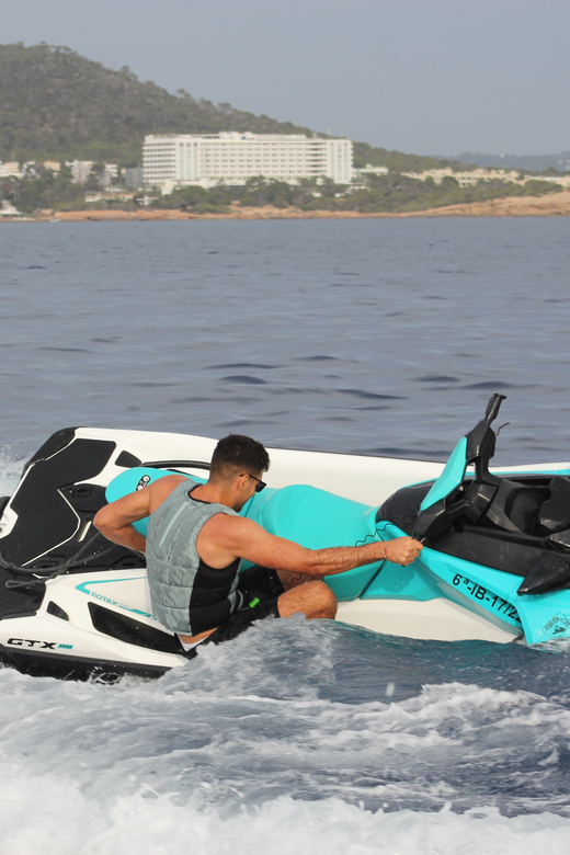 JET SKI TOUR to Margarita Island From San Antoni IBIZA - Learning the Sea-Doo before the throttle opens