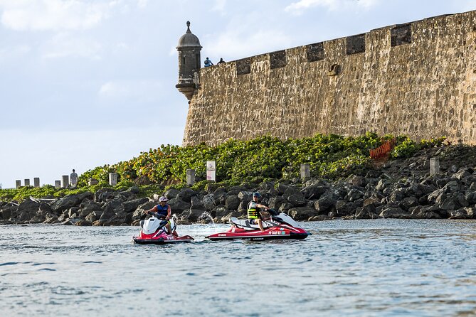 Jet Ski Tours in Old San Juan for Families and Friends - A swim break at Playita Puerta de Tierra