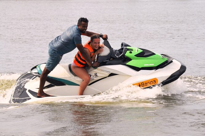 Jet Skiing in Bentota - Wearing the life jacket and getting ready