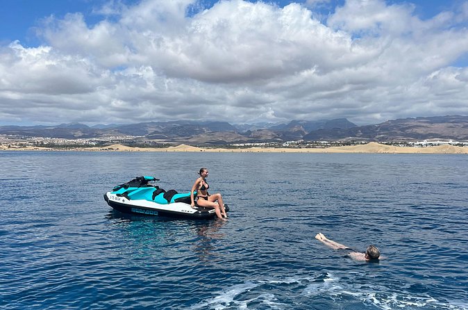 Jetski Tour in Maspalomas - Unlicensed - Guided Experience - Sharing one jet ski between two people