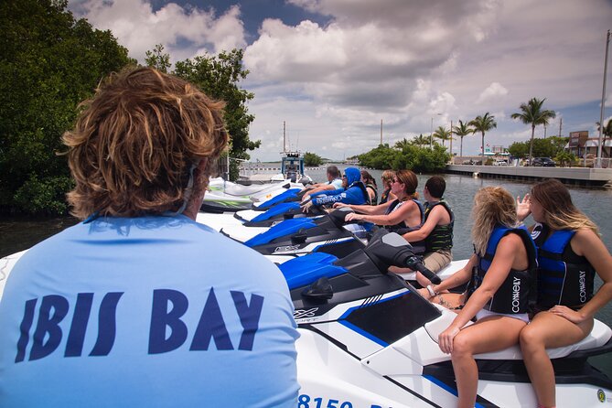 Key West Island Jetski Tour: Double Passenger Jetski - Leaving the cove through Cow Key Bridge Channel