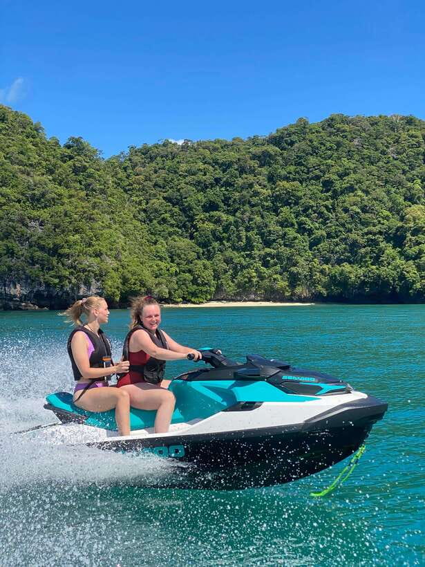 Langkawi Jet Ski Tour Bronze 2-Hours, Red Ray Watersports - Beras Basah Island for sand, swimming, and photographs