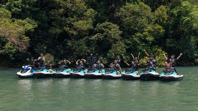 Langkawi Jet Ski Tour Dayang Bunting Free Drone Video - Hidden coves, sandbars, and the marine park