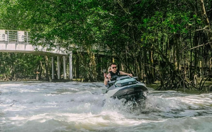 Langkawi: Jet Ski Tour UNESCO Kilim Geopark Free Video - Riding into the Kilim mangroves