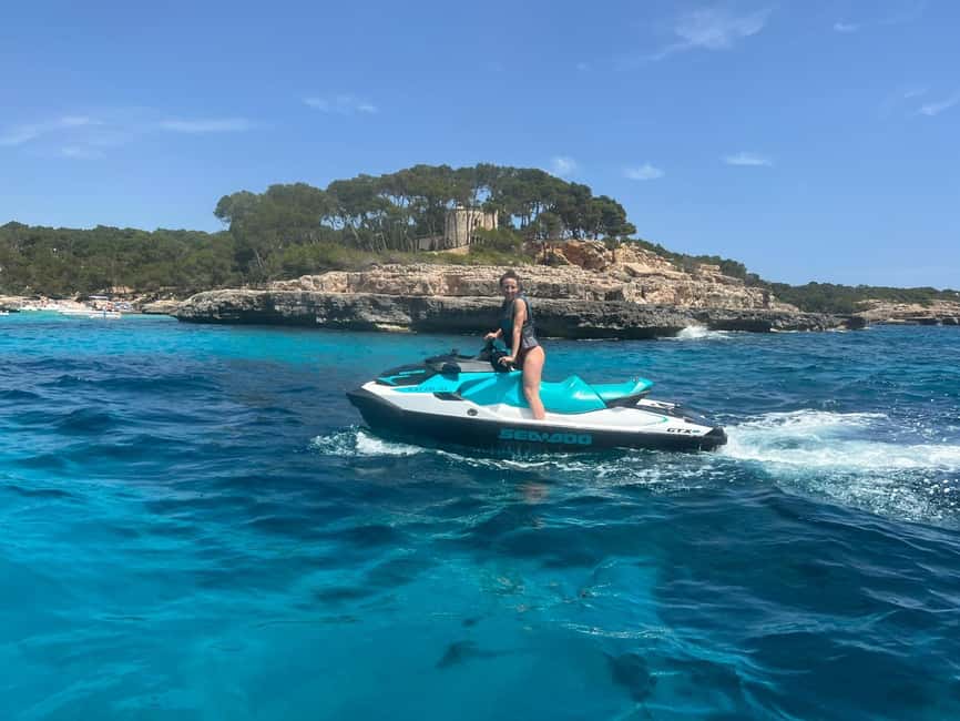 MALLORCA: JET SKI TO CALA MONDRAGÓ, CALA D'OR - The return run and the final burst of speed