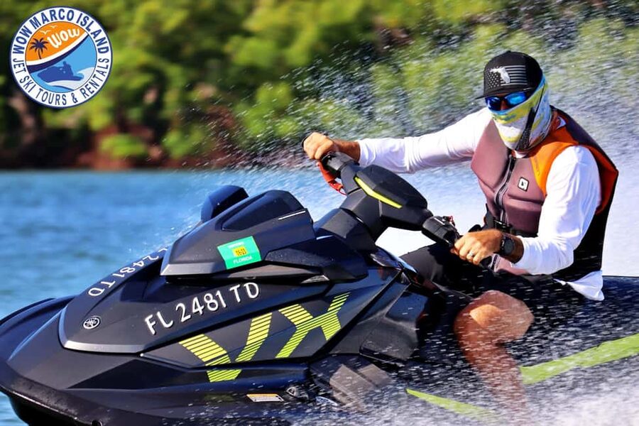 Marco Island: Dolphin Jet Ski Tour - From Palm Point Drive to open water