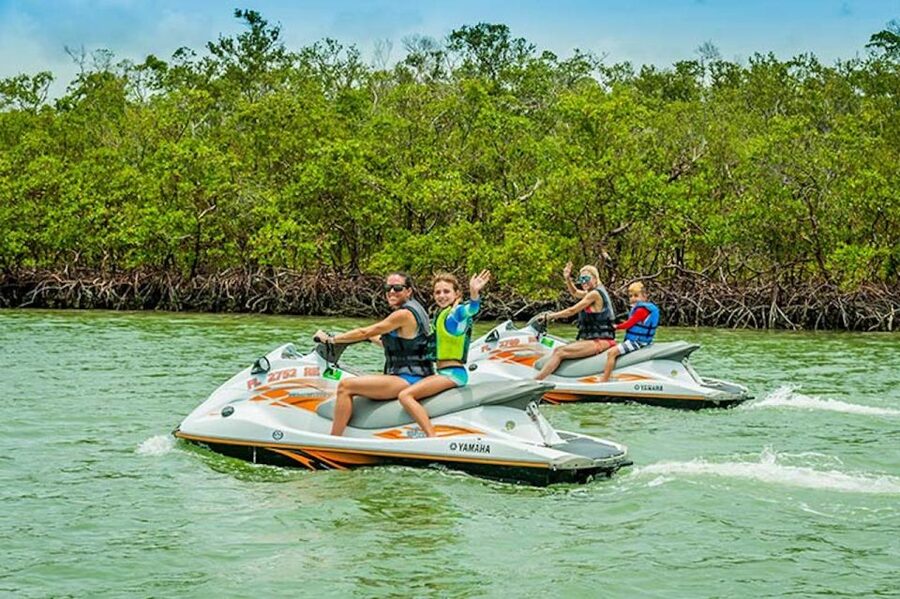 Marco Island: Ten Thousand Island Jet Ski Guided Tour - Riding Through the Red Mangroves