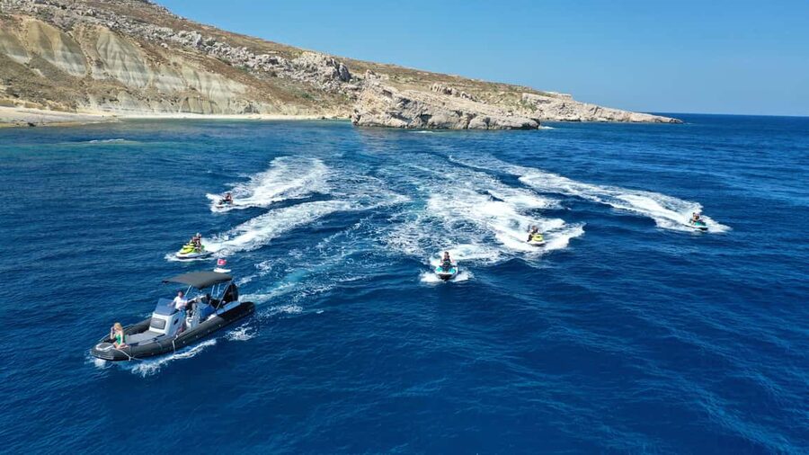 Mellieha: Comino & Blue Lagoon Jet Ski Safari Tour - Santa Maria Battery and Comino’s eastern shore