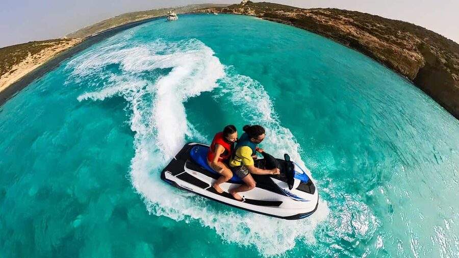 Mellieha: Jet Ski Rental, No License Needed - A 10-minute route with no wasted scenery