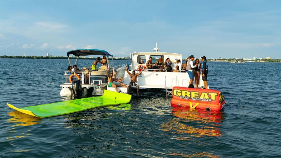 Miami: Adventure Cruise with Jetski, Tubing, and Drinks - Jet ski time on Biscayne Bay