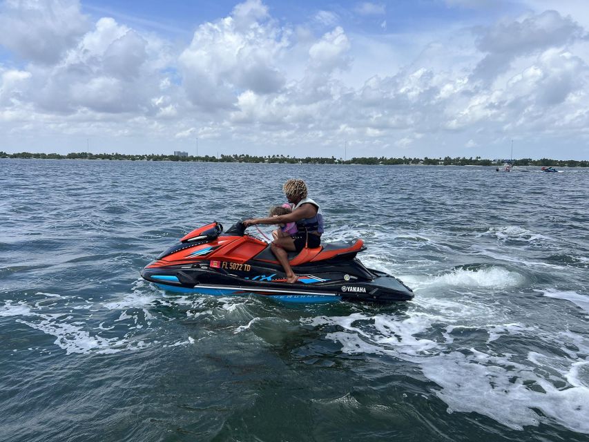 Miami: Biscayne Bay Jet Ski Rental & Free Boat Ride - Solo Riding or Sharing One Jet Ski